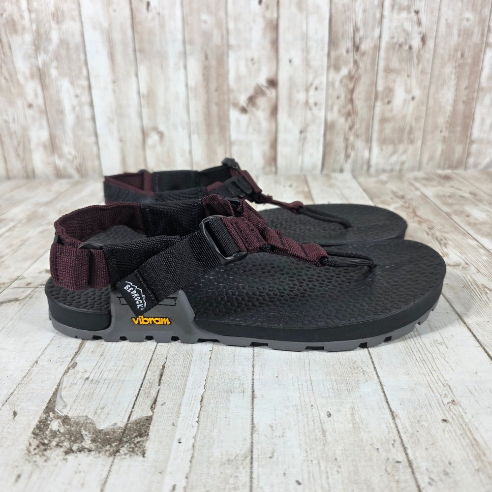 Bedrock Cairn Adventure Sandals Black Maroon Vibram Women 7 Men 6 Minimalist
